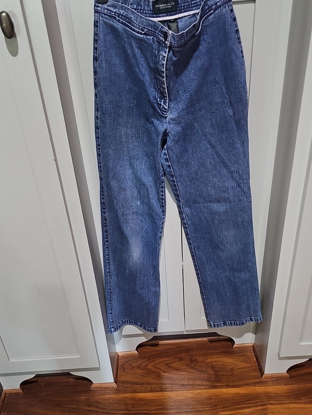 Ralph Lauren Straight Leg Jeans in Indigo Blue/slight Faded Look